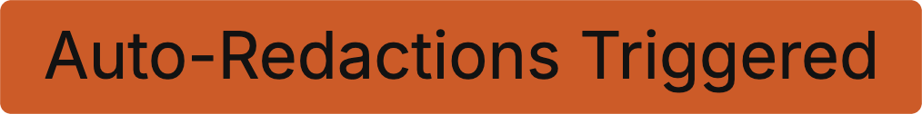 auto-redactions triggered tag